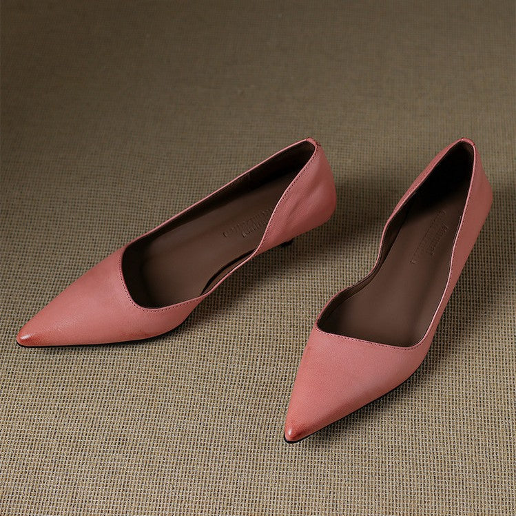 Orlisse Leather Heels
