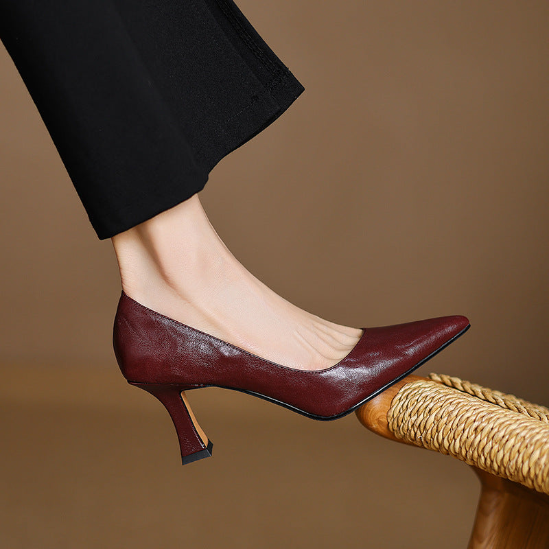 Mirelle Lambskin Heels