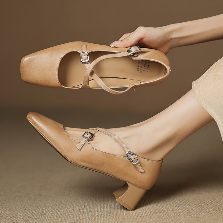 Marvane Leather Heels