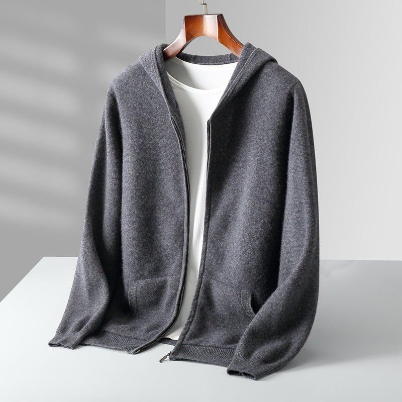 Elvron Wool Hooded Cardigan