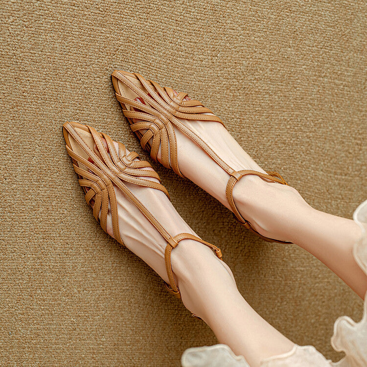 Elowen T-Strap Heels