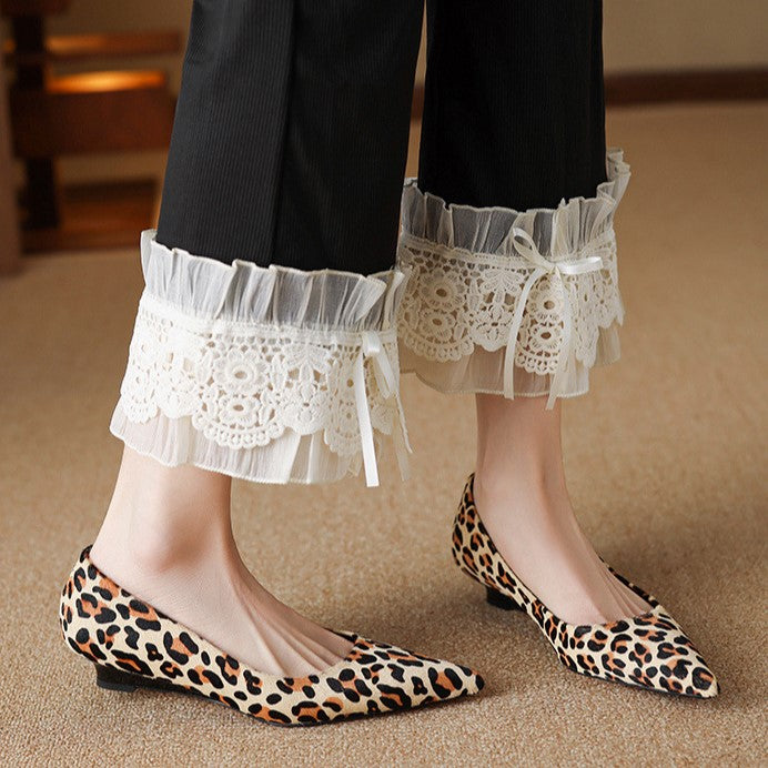 Marcele Haircalf Low-Heel Wedge