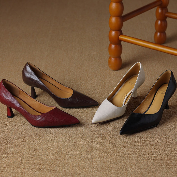 Cymara Leather Heels