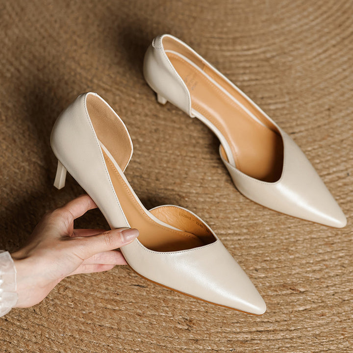 Velisse D’Orsay Leather Pumps
