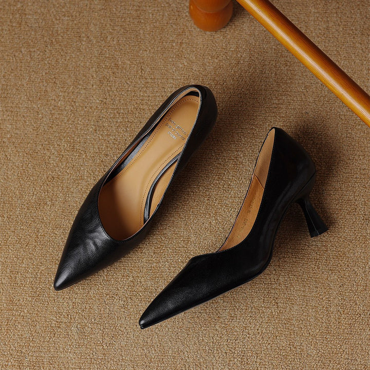 Cymara Leather Heels