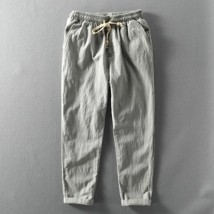 Elaren Cotton-Linen Joggers