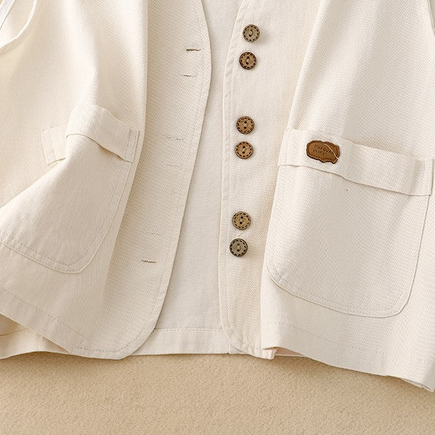 Velven Cotton-Blend Vest