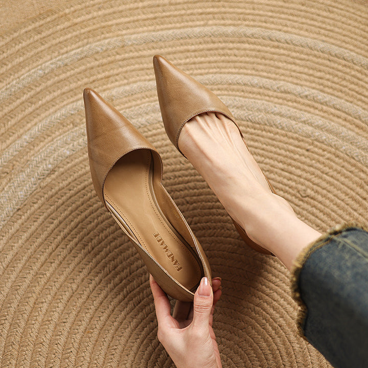 Ceyra Leather Heels