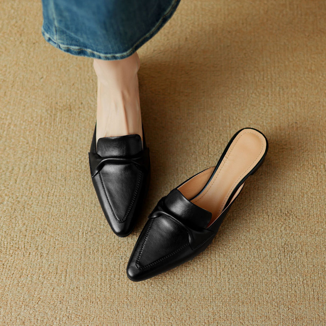 Marloe Pointed Leather Mule