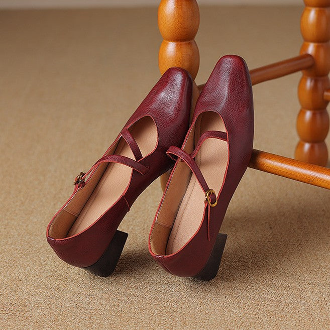 Marvelle Leather Mary Janes
