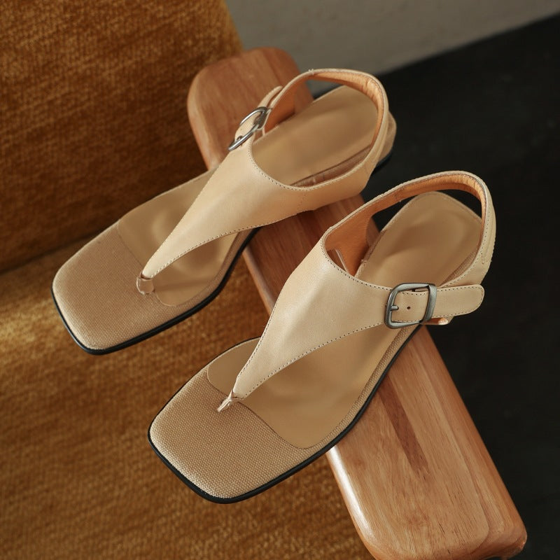 Mara Wedge Leather Sandals