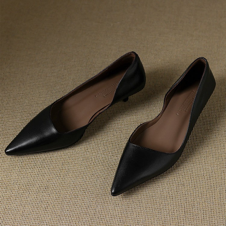 Orlisse Leather Heels