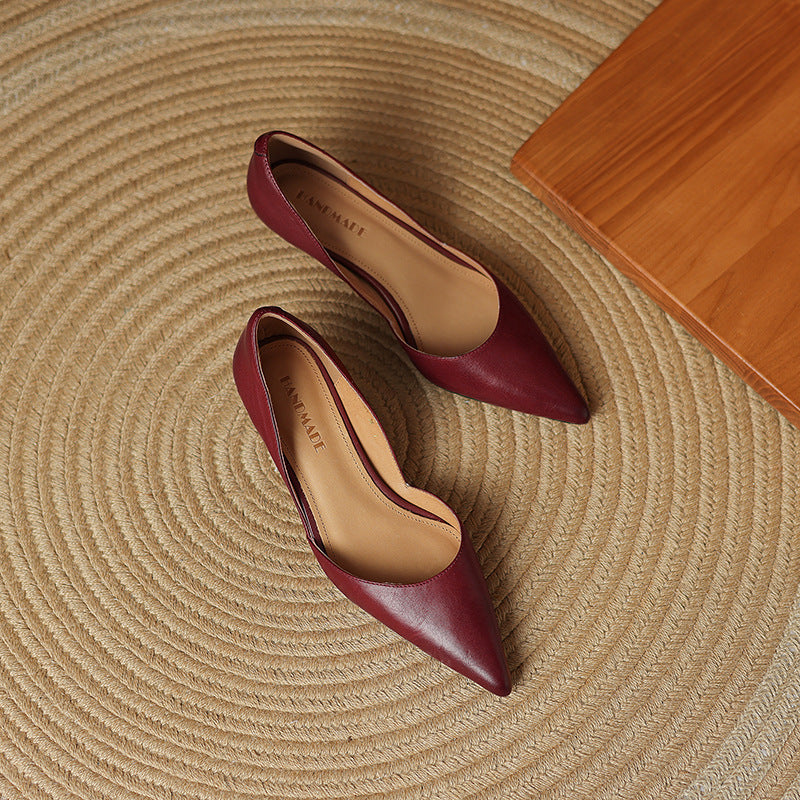 Ceyra Leather Heels