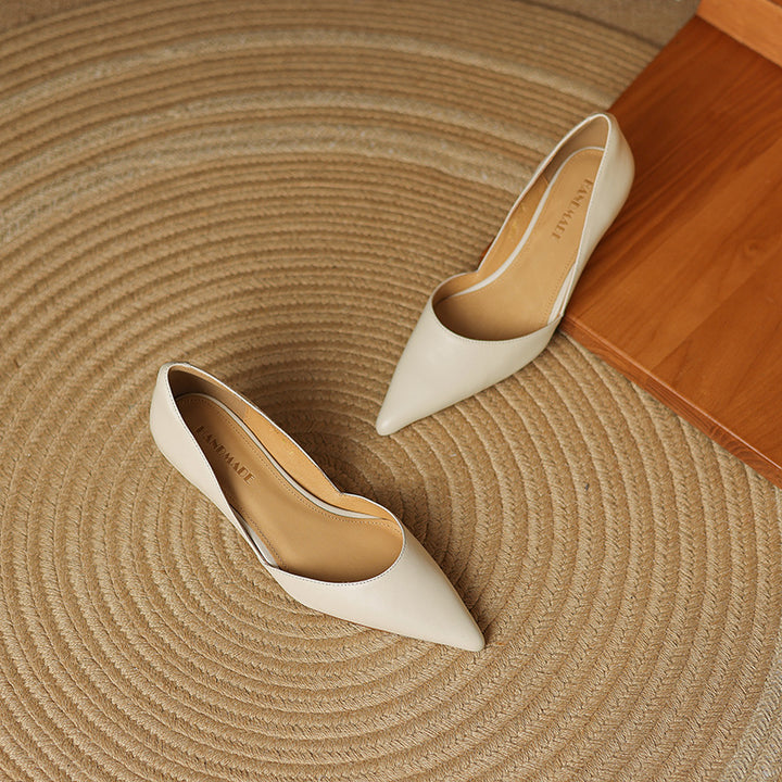 Ceyra Leather Heels