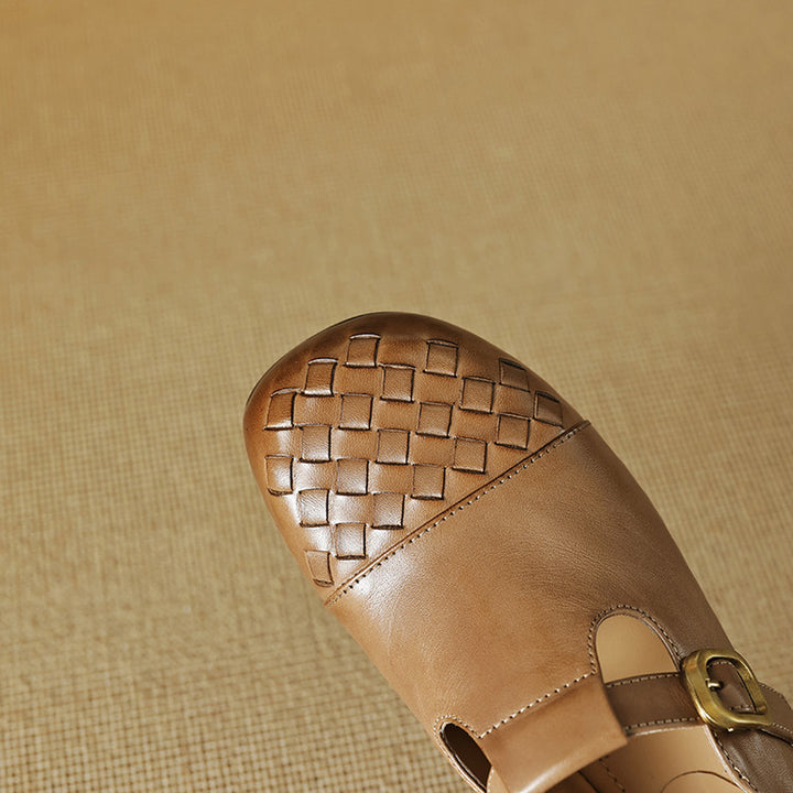 Velmora Woven Leather Loafers