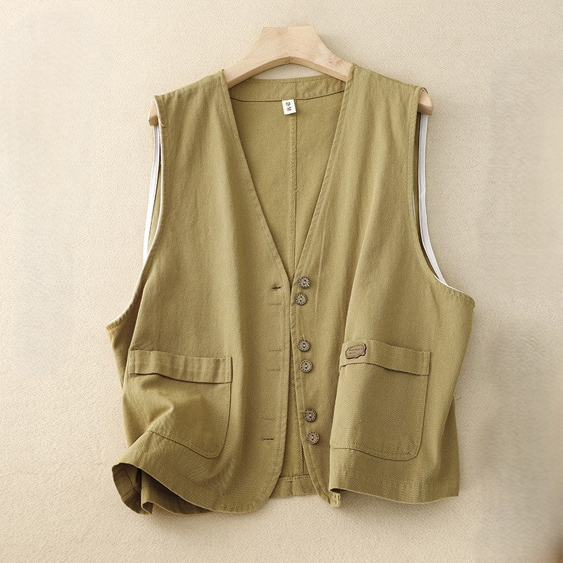 Velven Cotton-Blend Vest