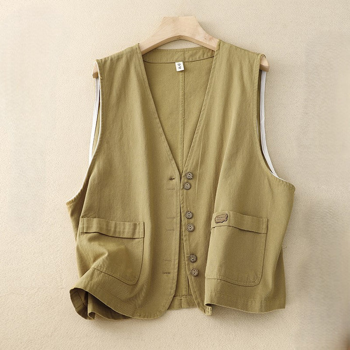 Velven Cotton-Blend Vest