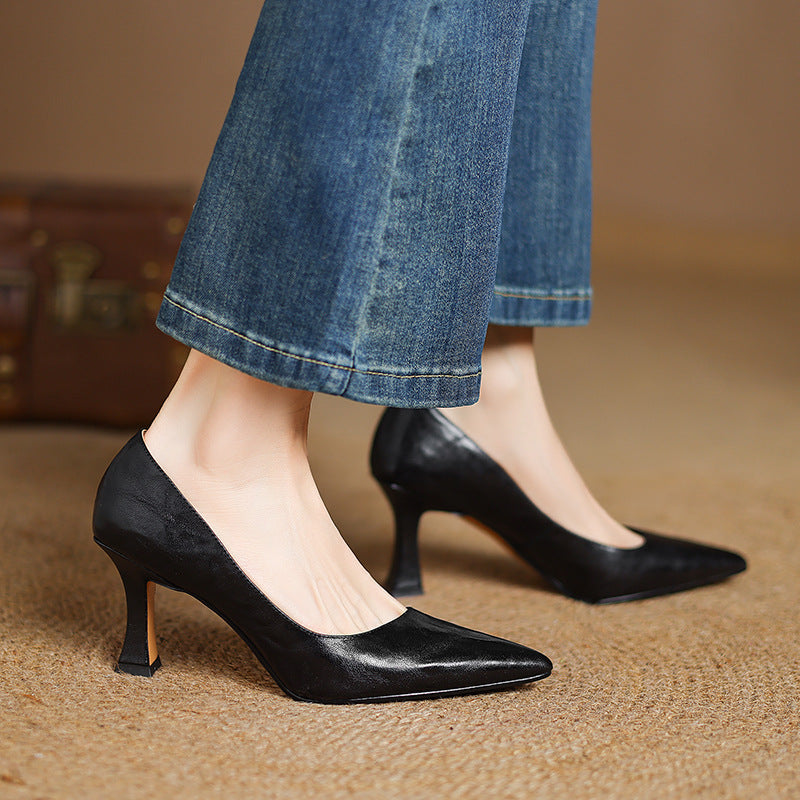 Mirelle Lambskin Heels