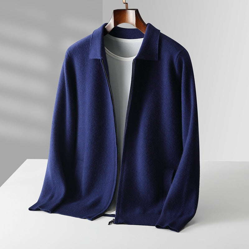 Orvien Wool Collar Cardigan
