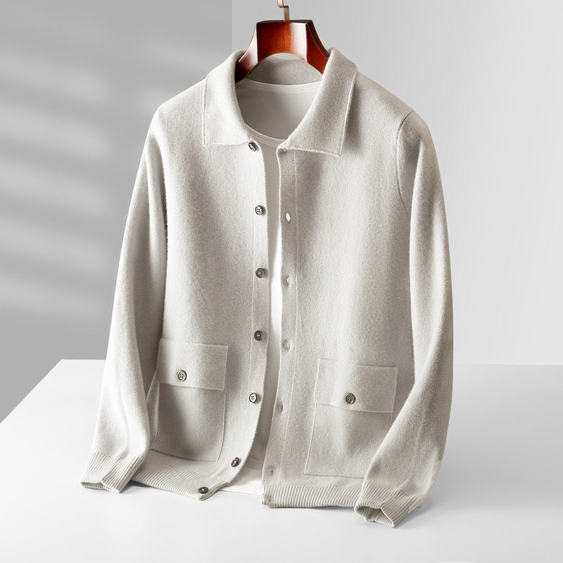 Alvoro Wool Polo Cardigan