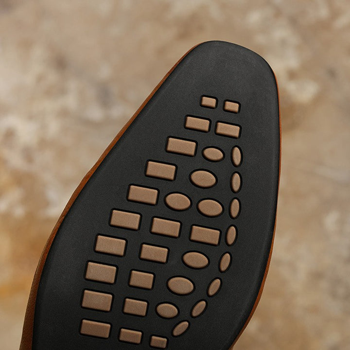 Sera Square-Toe Leather Mules