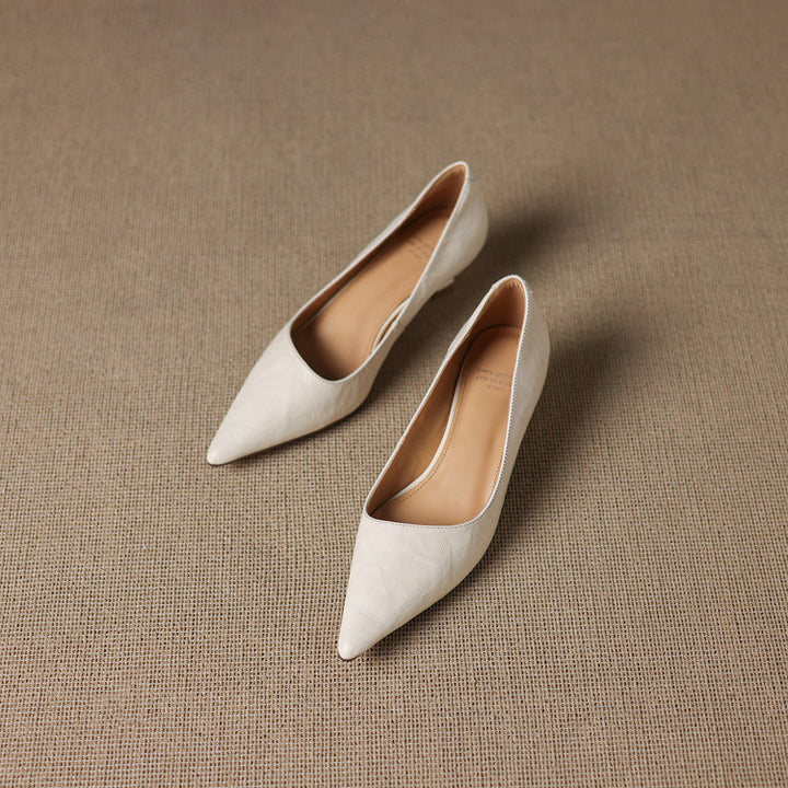 Verrine Leather Low Pumps
