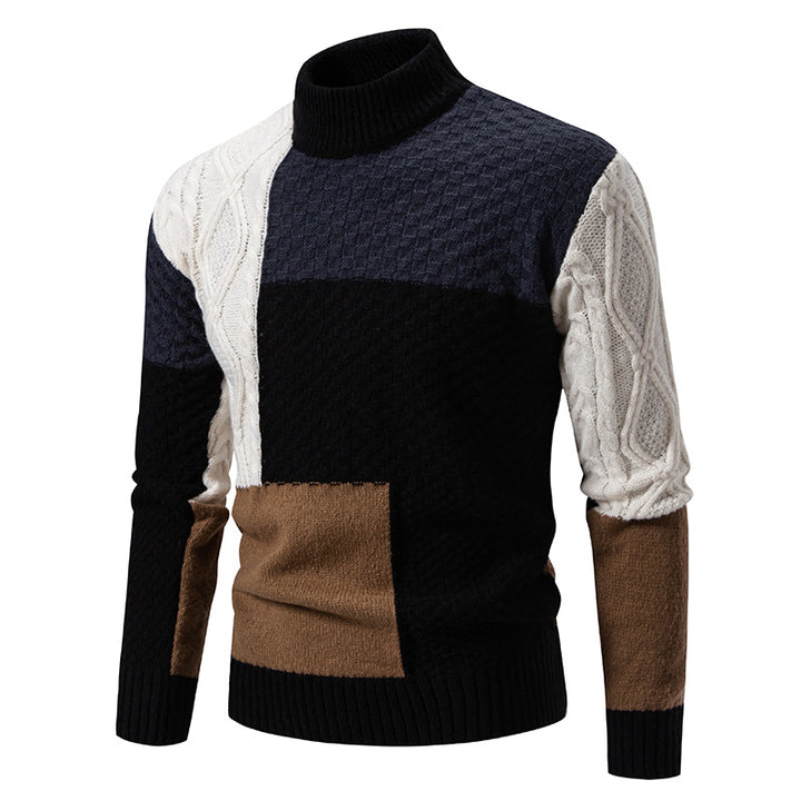 Arven Patchwork Knit Sweater