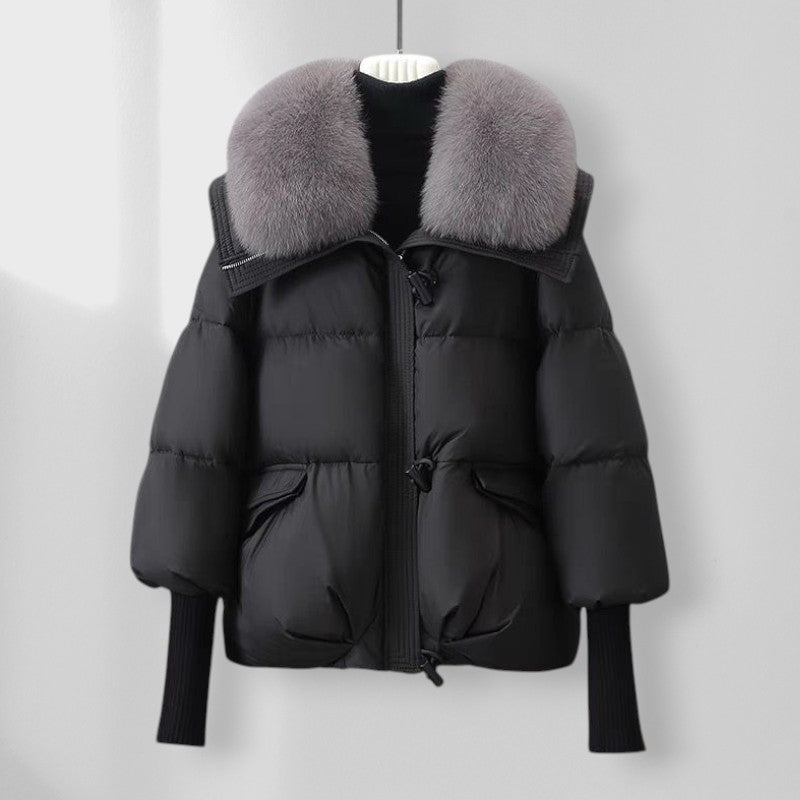 Averne Padded Fur-Collar Jacket