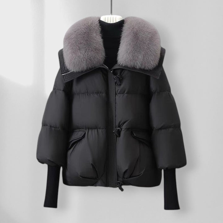 Averne Padded Fur-Collar Jacket