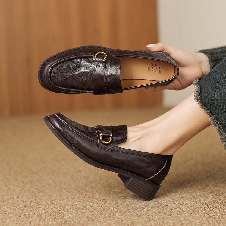 Celia Horsebit Leather Loafers