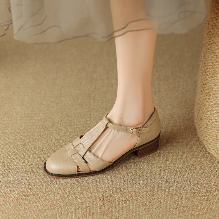 Lorin Roman Leather Heels