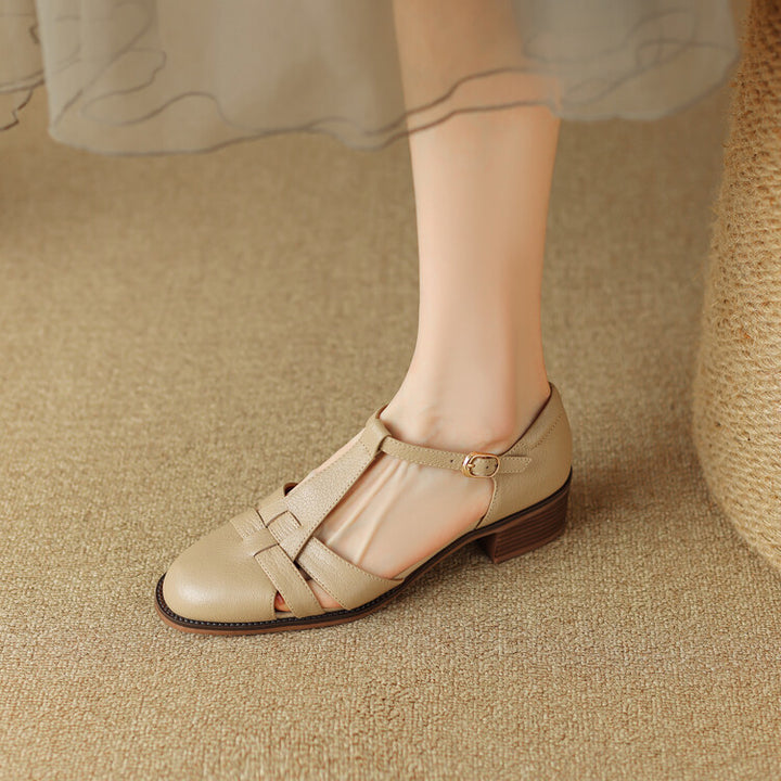 Lorin Roman Leather Heels