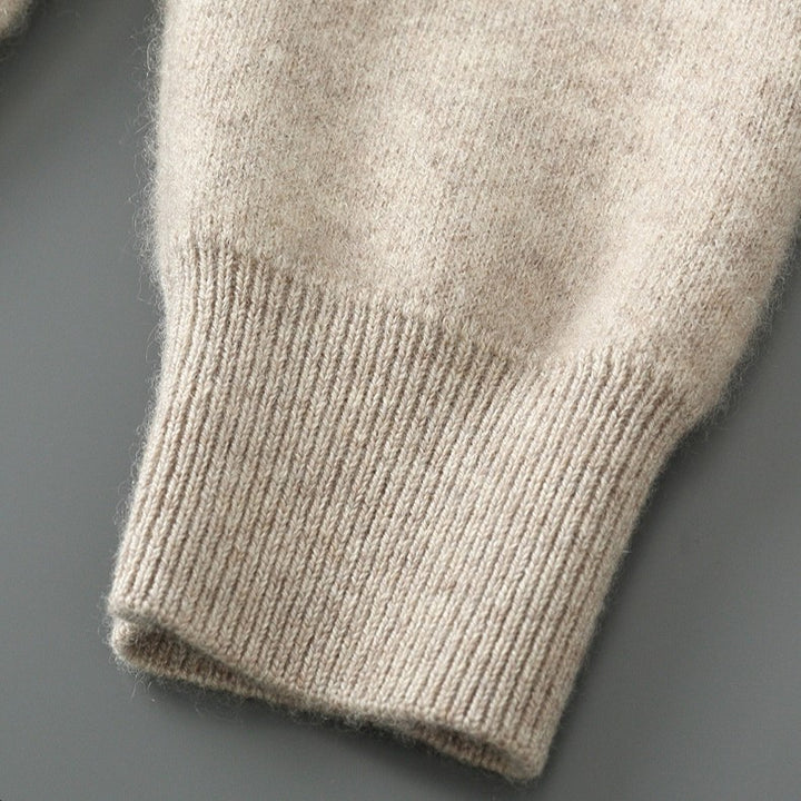 Neyric Wool Stand Collar Cardigan