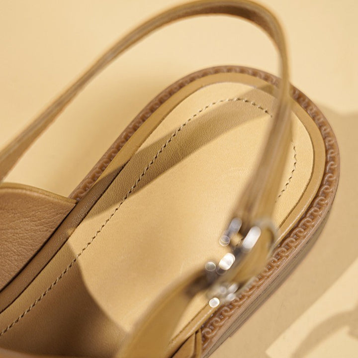Avelin Slingback Leather Sandals