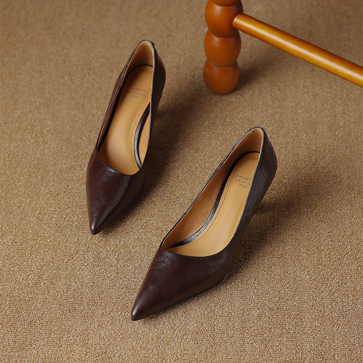 Cymara Leather Heels