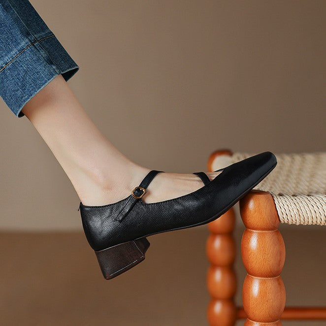 Marvelle Leather Mary Janes