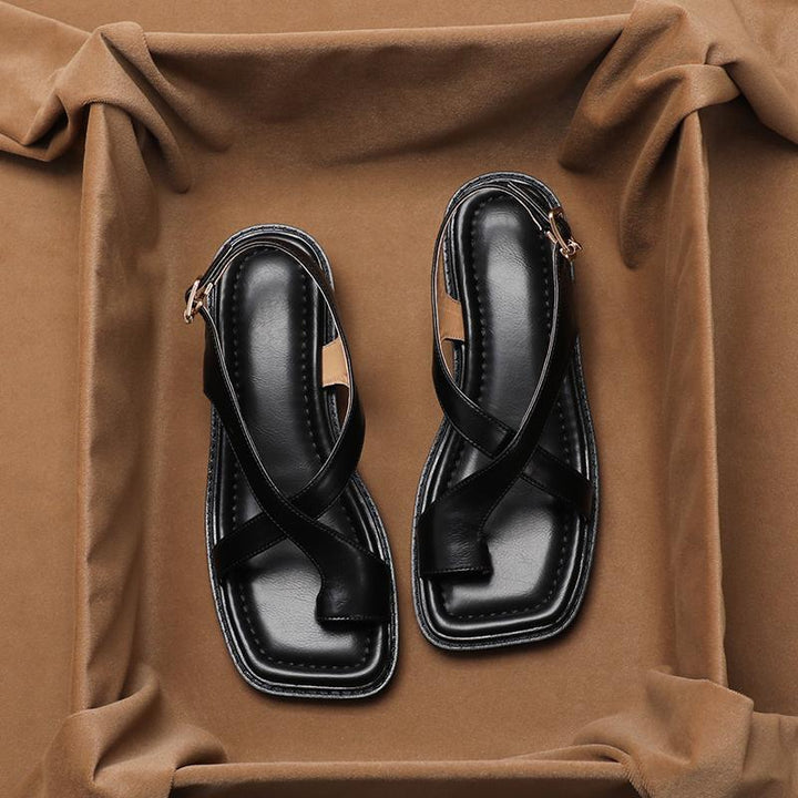 Arlisse Cross-Strap Sandals