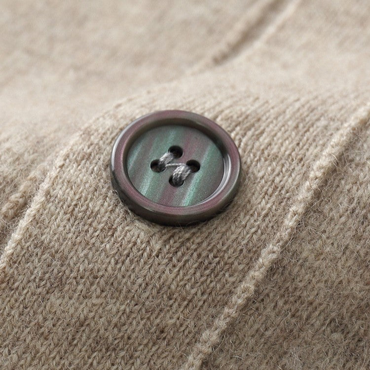 Trevoux Wool Button Cardigan