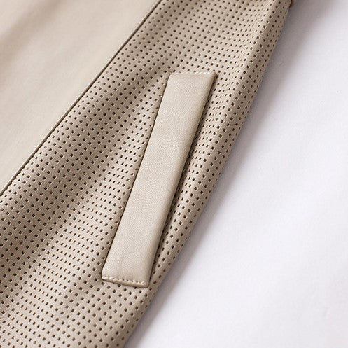 Léone Lambskin Midi Skirt