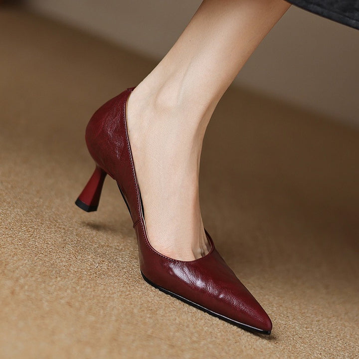 Cymara Leather Heels