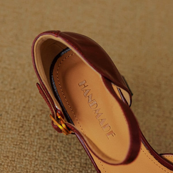 Virelle D’Orsay Leather Heels