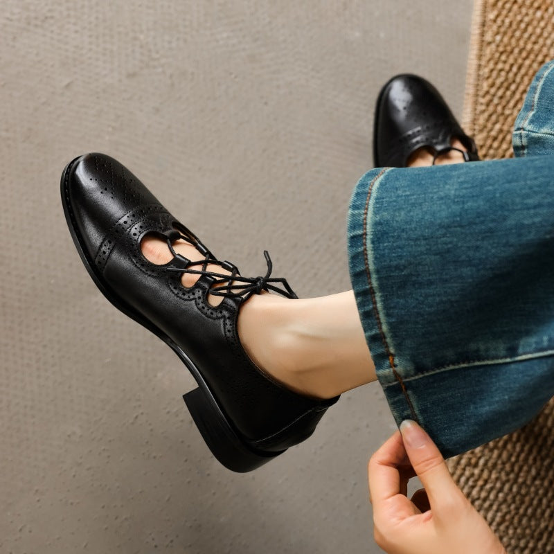 Lucia Brogue Leather Oxfords