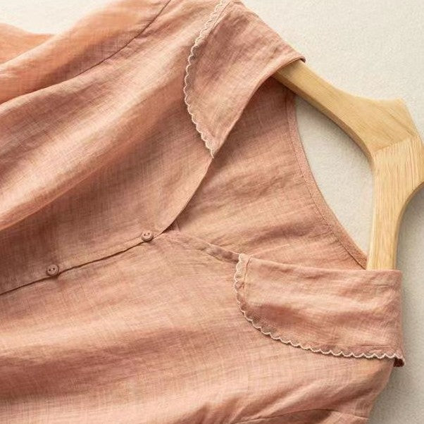Clevra Cotton-Linen Blouse