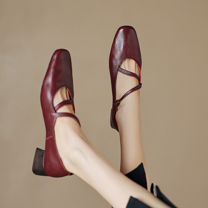 Marvelle Leather Mary Janes