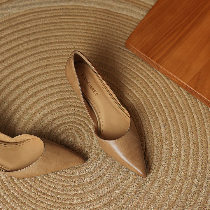 Ceyra Leather Heels