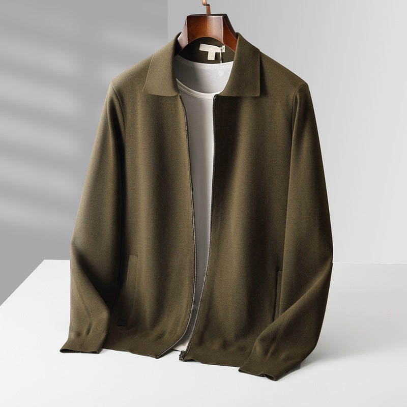 Orvien Wool Collar Cardigan