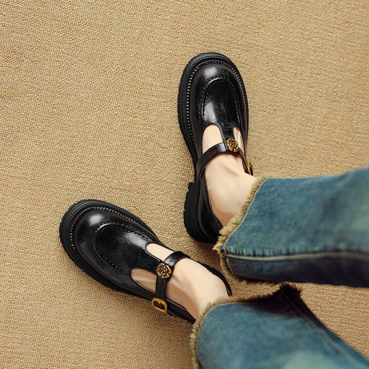 Brinell Leather Mary Janes