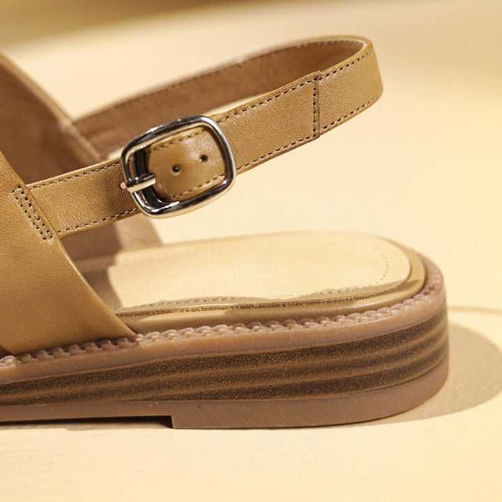 Avelin Slingback Leather Sandals