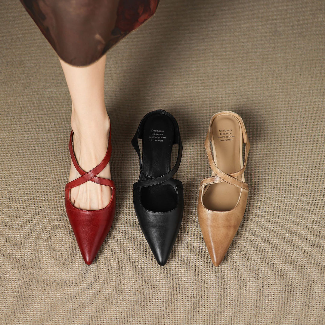 Eryne Leather Mules