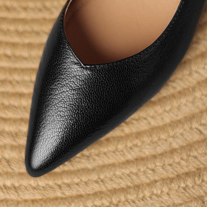 Elara Pointed Leather Pumps